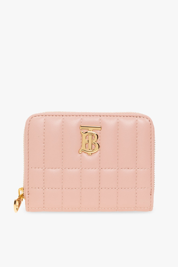 Pink Leather wallet with logo Burberry SchaferandweinerShops CK Burberry embossed buttons polo shirt